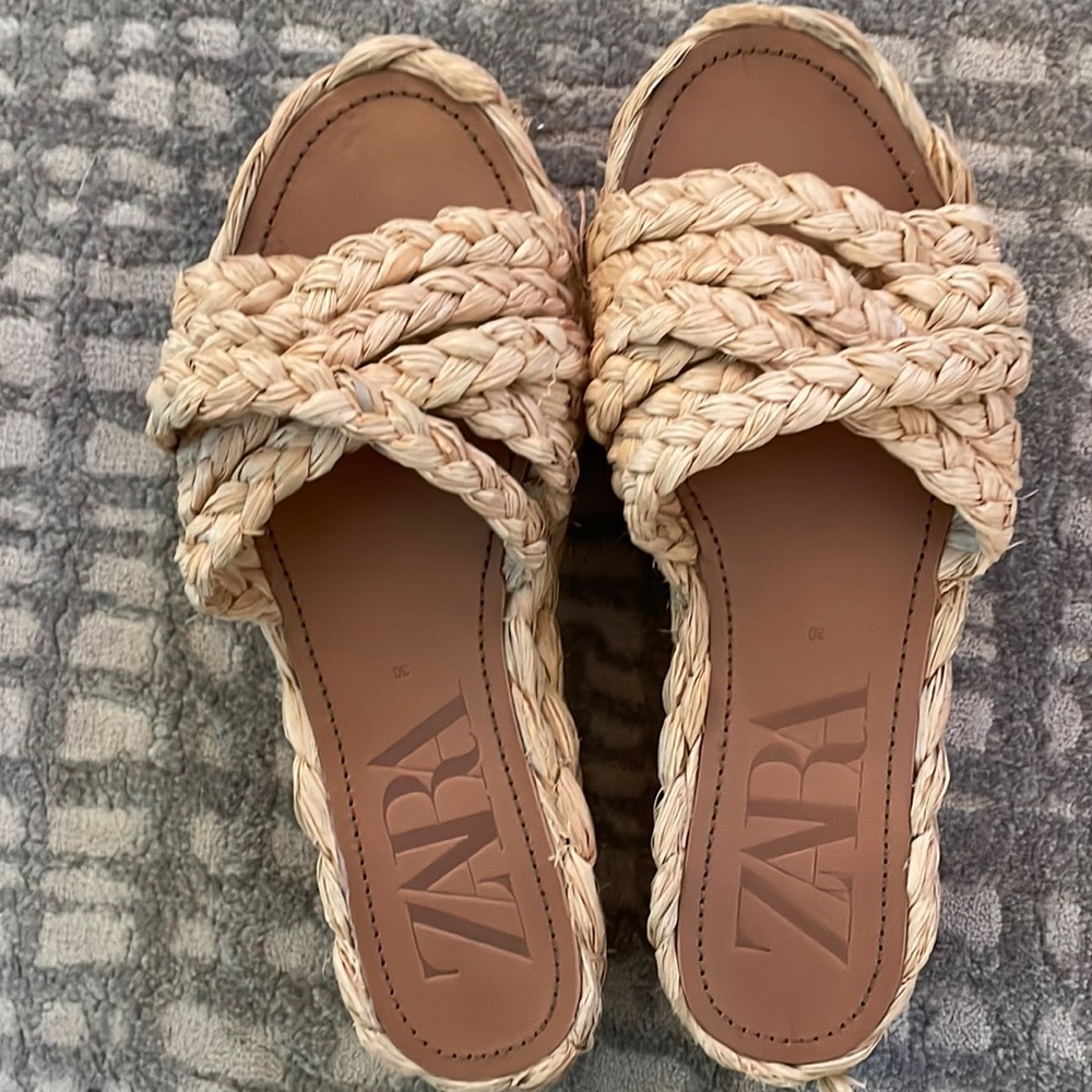 Zara straw shoes